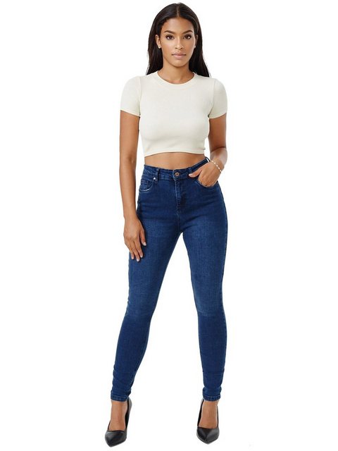 Tazzio High-waist-Jeans F101 Damen Skinny Fit Jeanshose günstig online kaufen