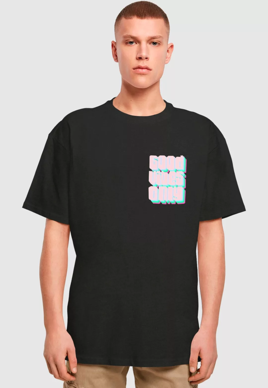 2Y Studios T-Shirt "2Y Studios Herren Good Vibes Only Oversize Tee 2", (1 t günstig online kaufen
