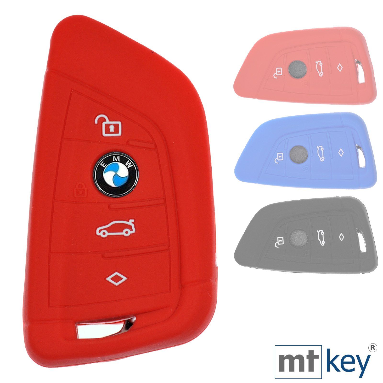 mt-key Schlüsseltasche Autoschlüssel Softcase Silikon Schutzhülle günstig online kaufen