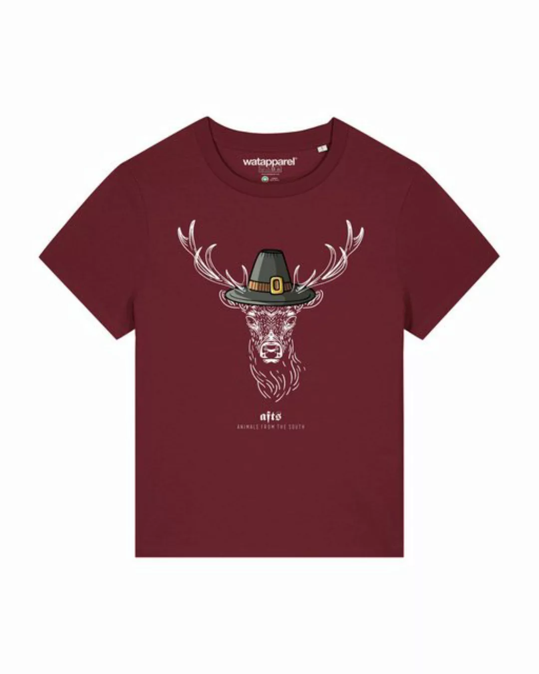 wat? Apparel Print-Shirt [#afts] Hirsch (1-tlg) günstig online kaufen