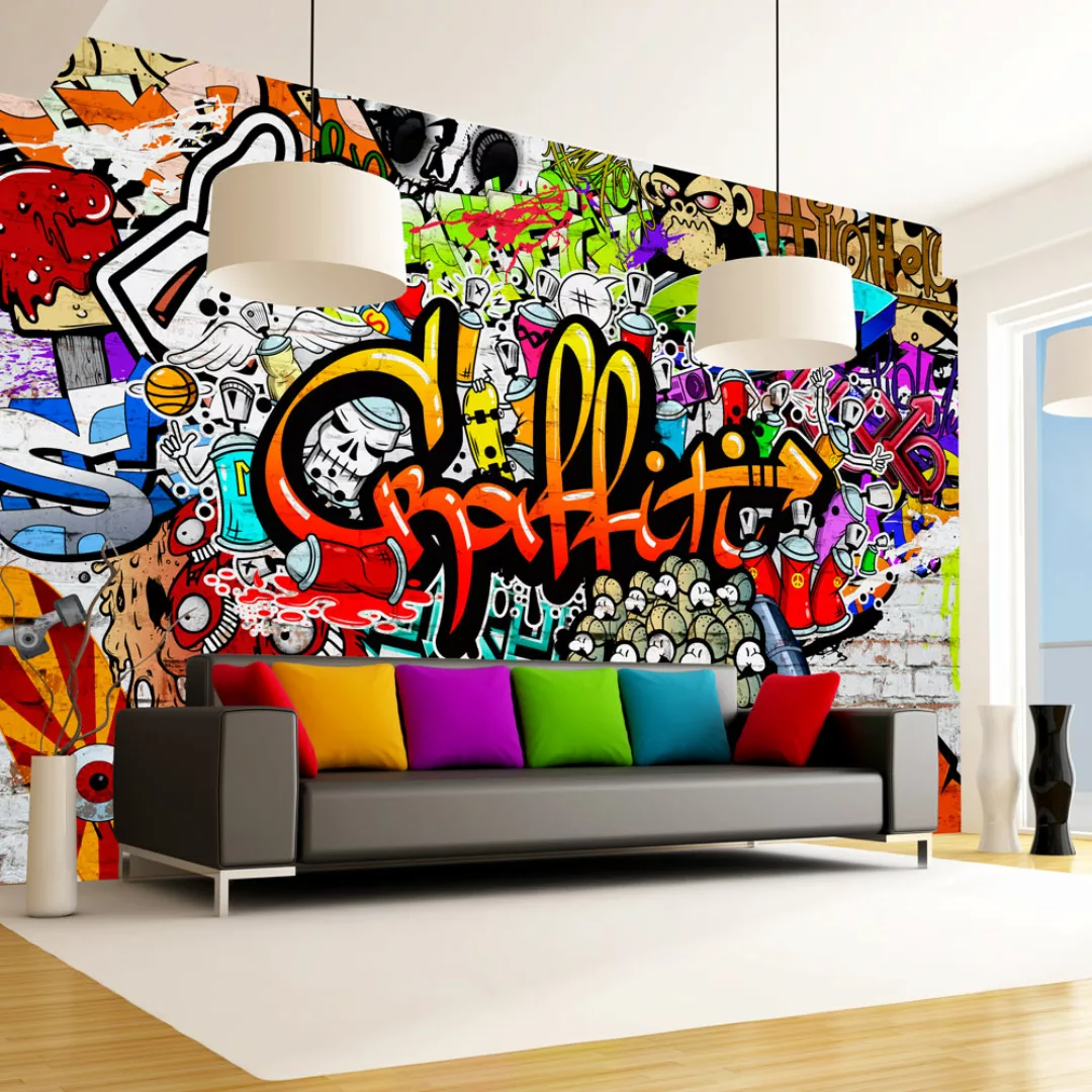 Fototapete - Colorful Graffiti günstig online kaufen