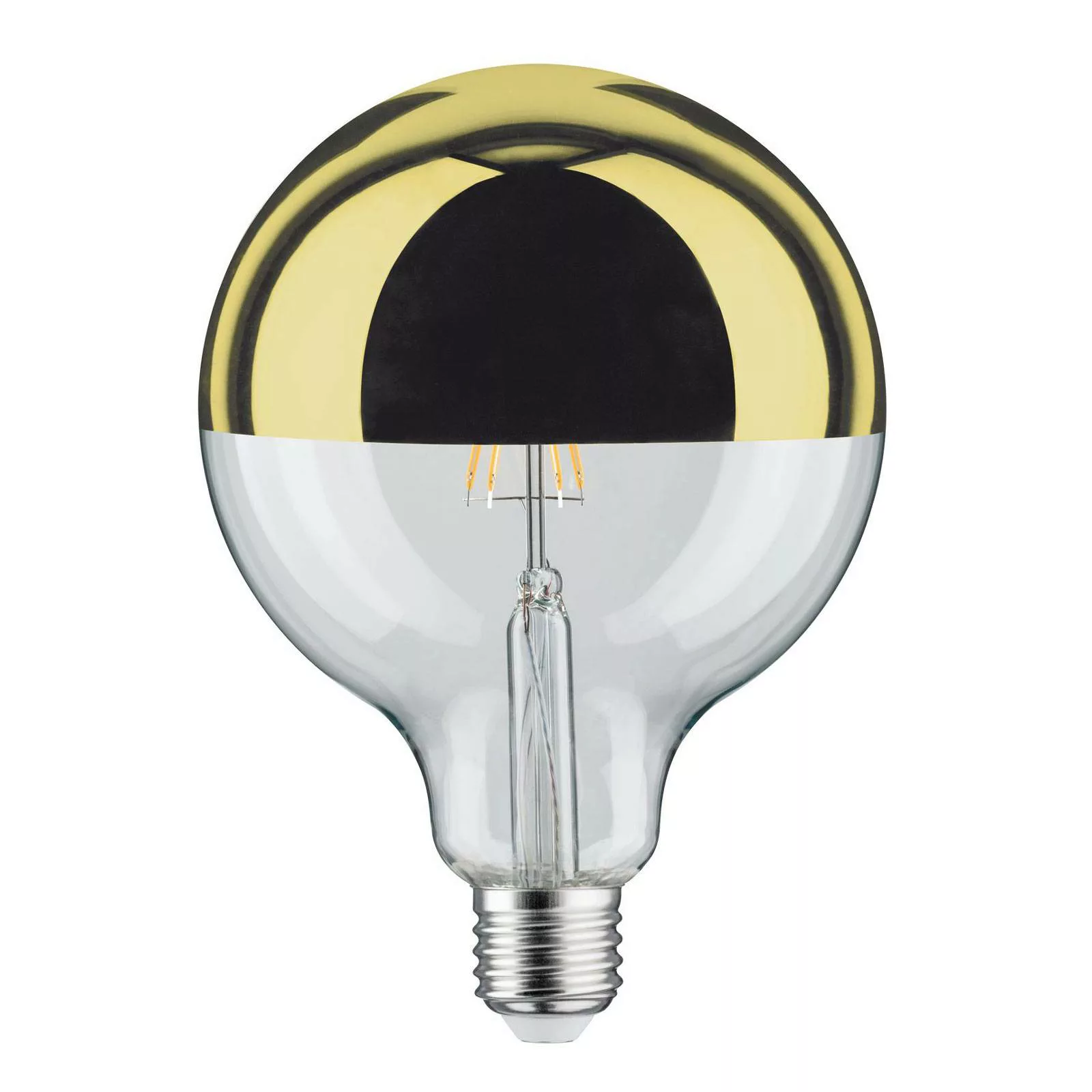 LED-Lampe E27 G125 827 6,5W Kopfspiegel gold günstig online kaufen