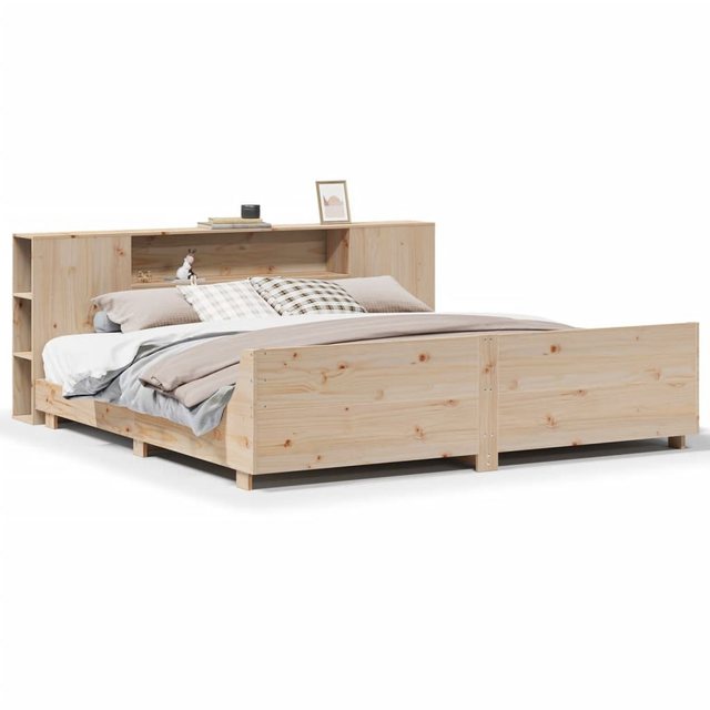 vidaXL Bett, Massivholzbett ohne Matratze 200x200 cm Kiefer günstig online kaufen