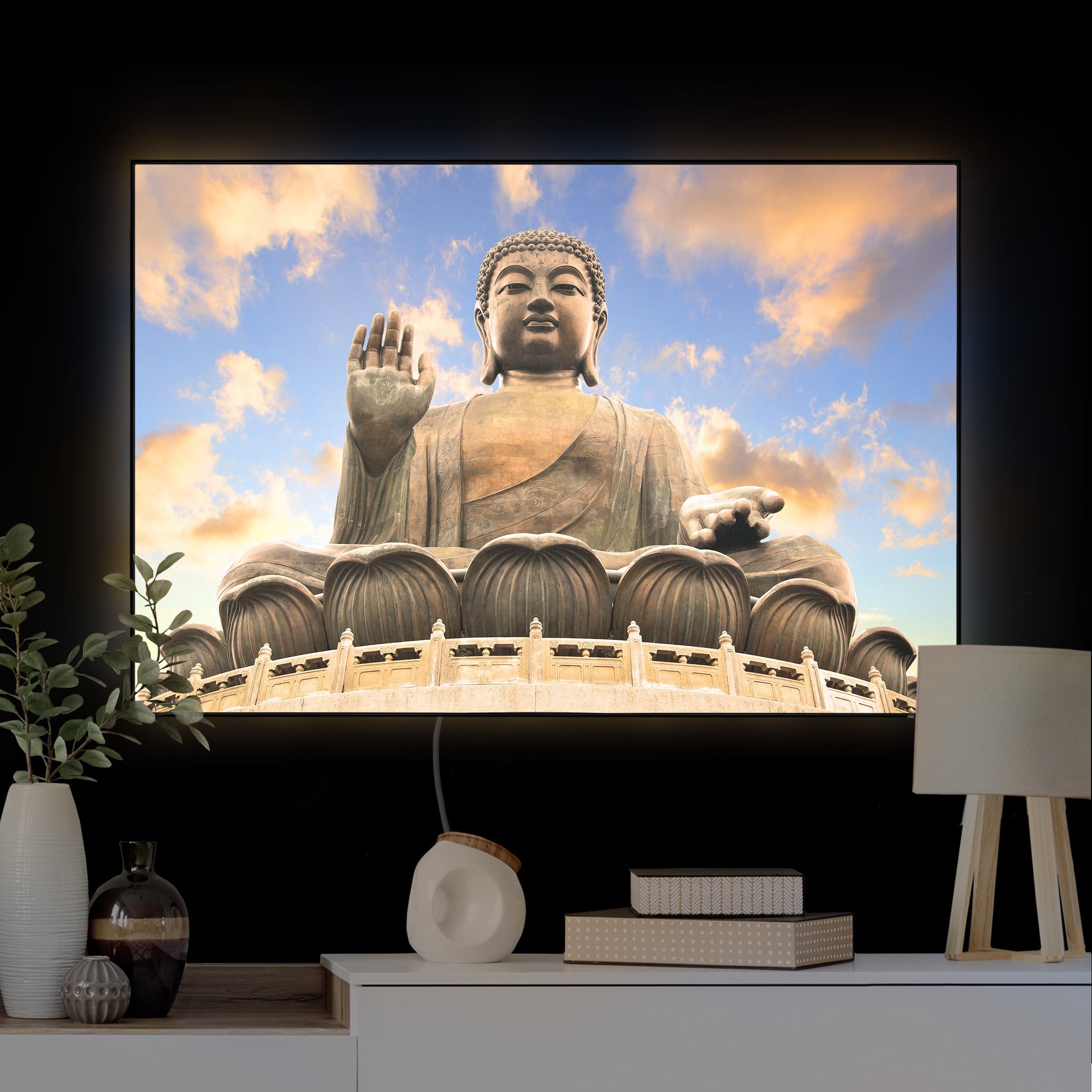 LED-Wechselbild Großer Buddha günstig online kaufen