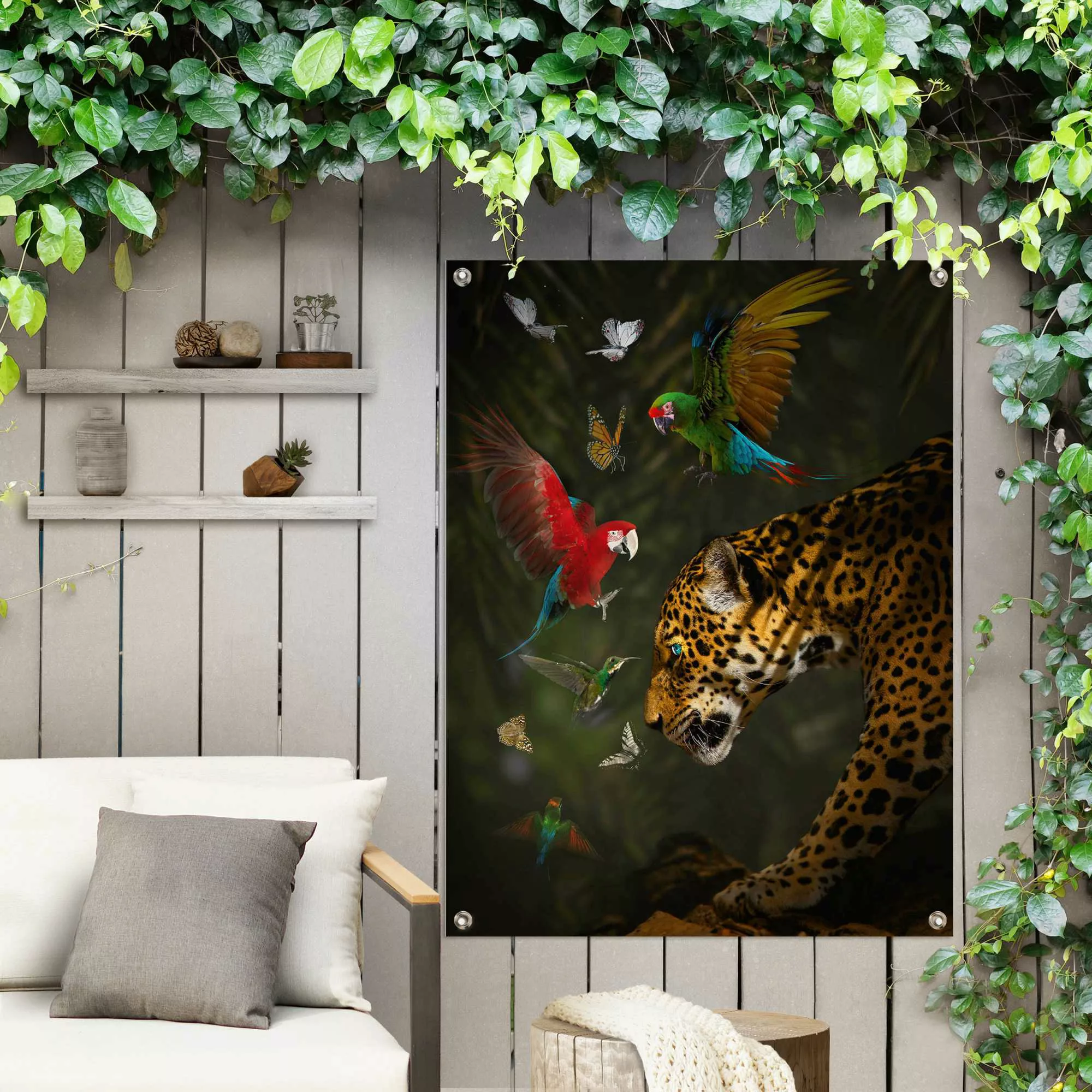 Reinders Poster "Dschungeltiere", Outdoor für Garten oder Balkon günstig online kaufen