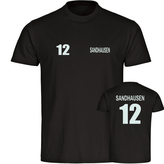 multifanshop T-Shirt Herren Sandhausen - Trikot Nummer 12 - Männer günstig online kaufen