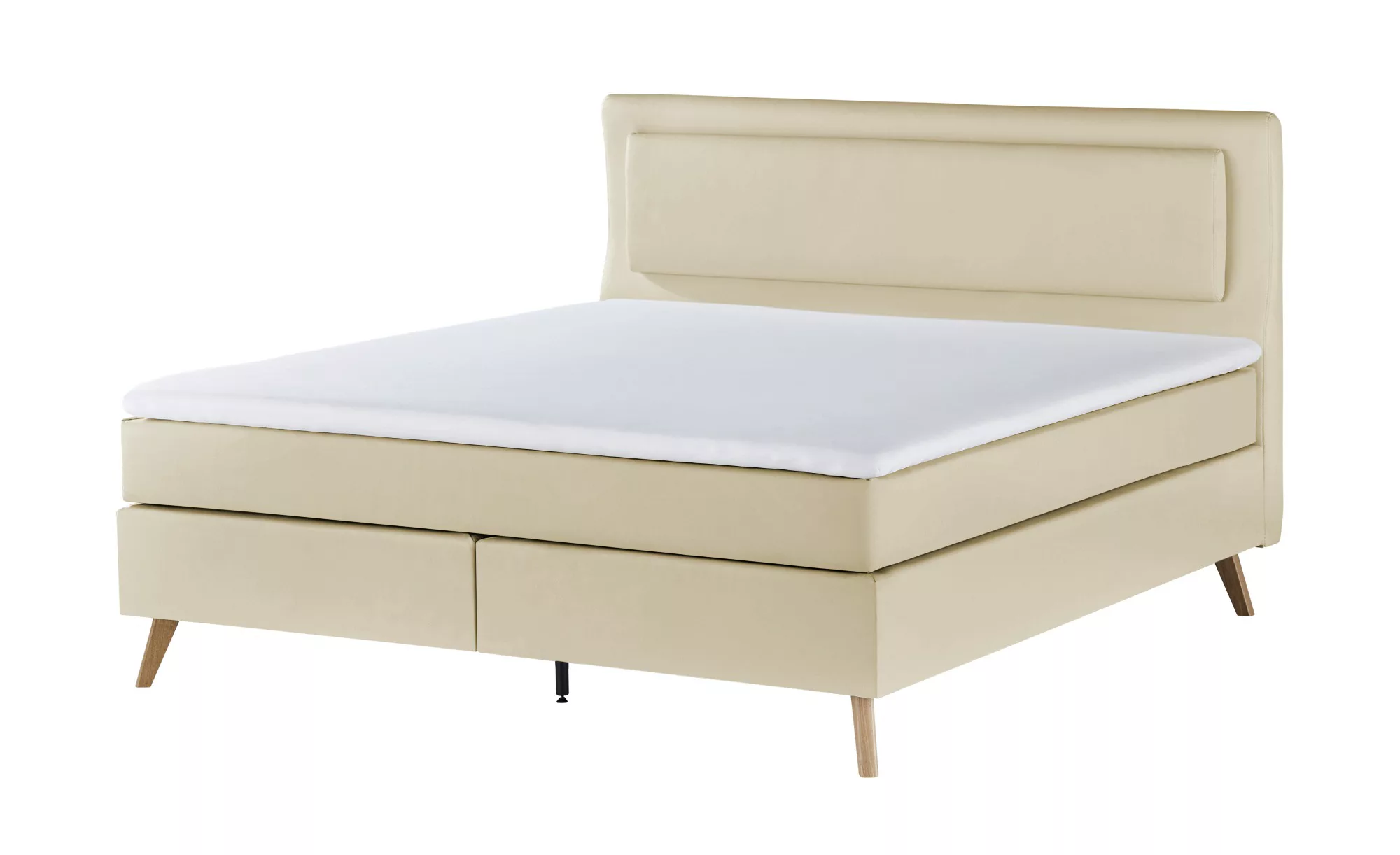 Boxspringbett  Gorge ¦ beige ¦ Maße (cm): B: 140 H: 118 Betten > Einzelbett günstig online kaufen