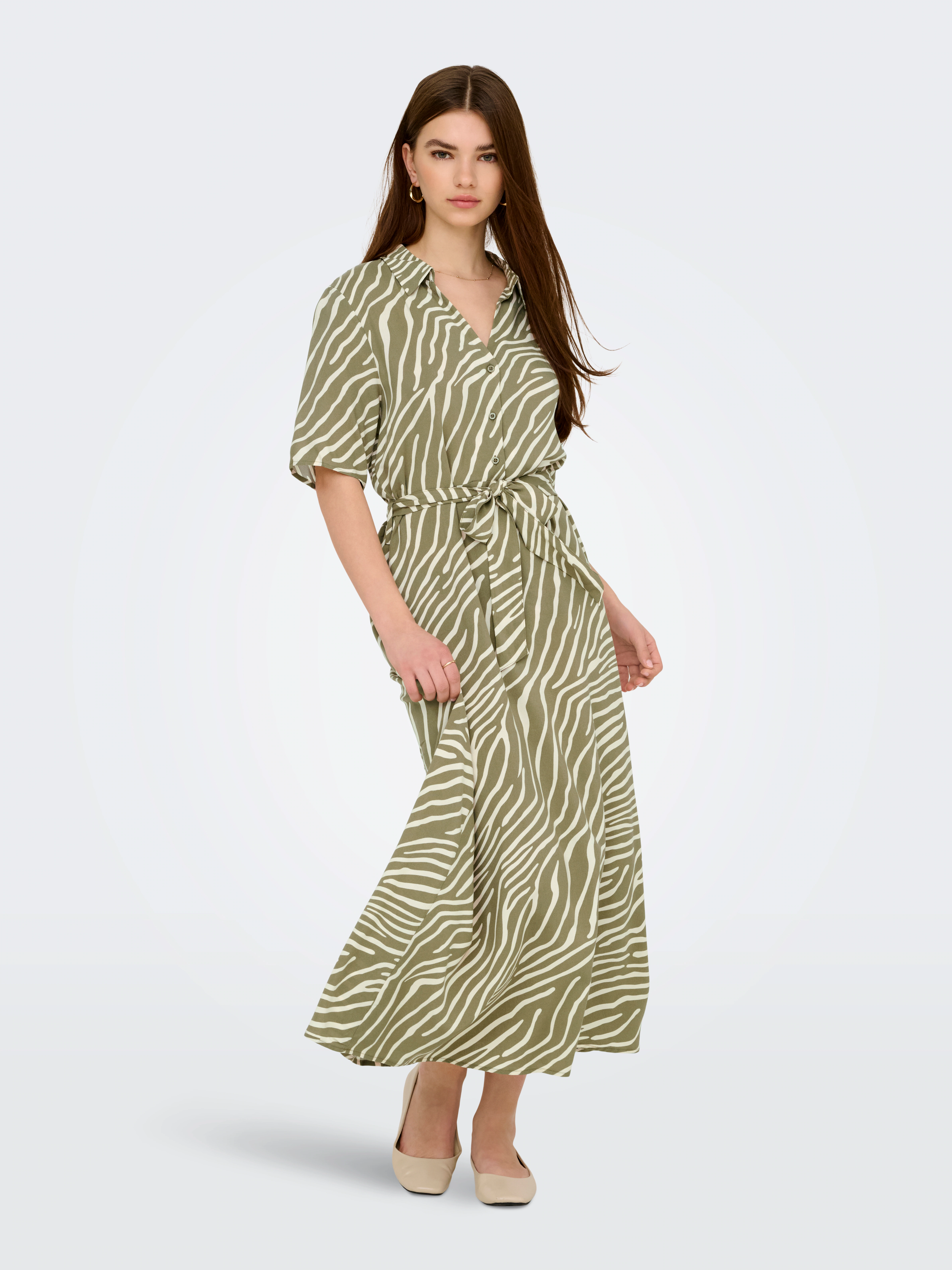 JDY Hemdblusenkleid "JDYSTARSEZEN LIFE 2/4 MIDIDRESS WVN NOOS", Sommerkleid günstig online kaufen