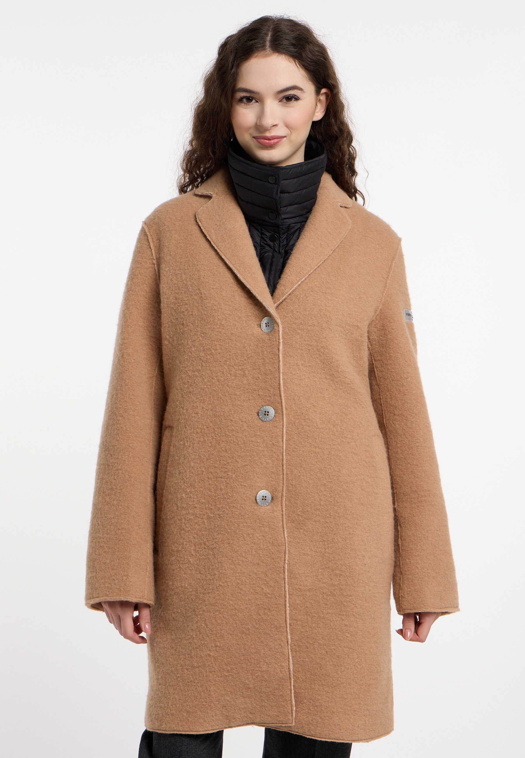 Frieda & Freddies Winterjacke "Wool Jacket / Carry", mit dezenten Farbdetai günstig online kaufen