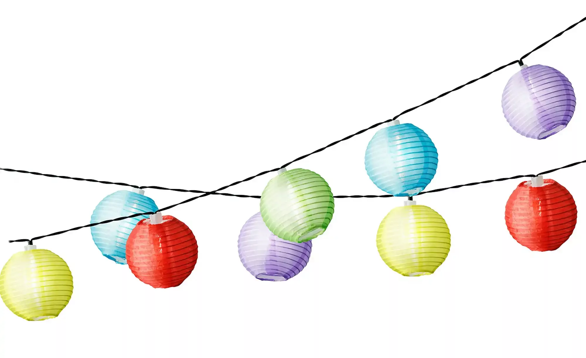 LED Solar Lampionkette   ¦ mehrfarbig Lampen & Leuchten > Außenleuchten - H günstig online kaufen