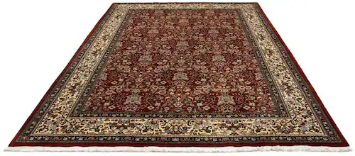 morgenland Wollteppich »Moud Blumenmuster Beige 289 x 203 cm«, rechteckig günstig online kaufen