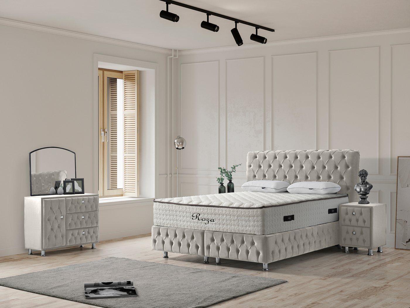 Sitheim-Europe Boxspringbett Design Saphira Bett inkl Matratze günstig online kaufen