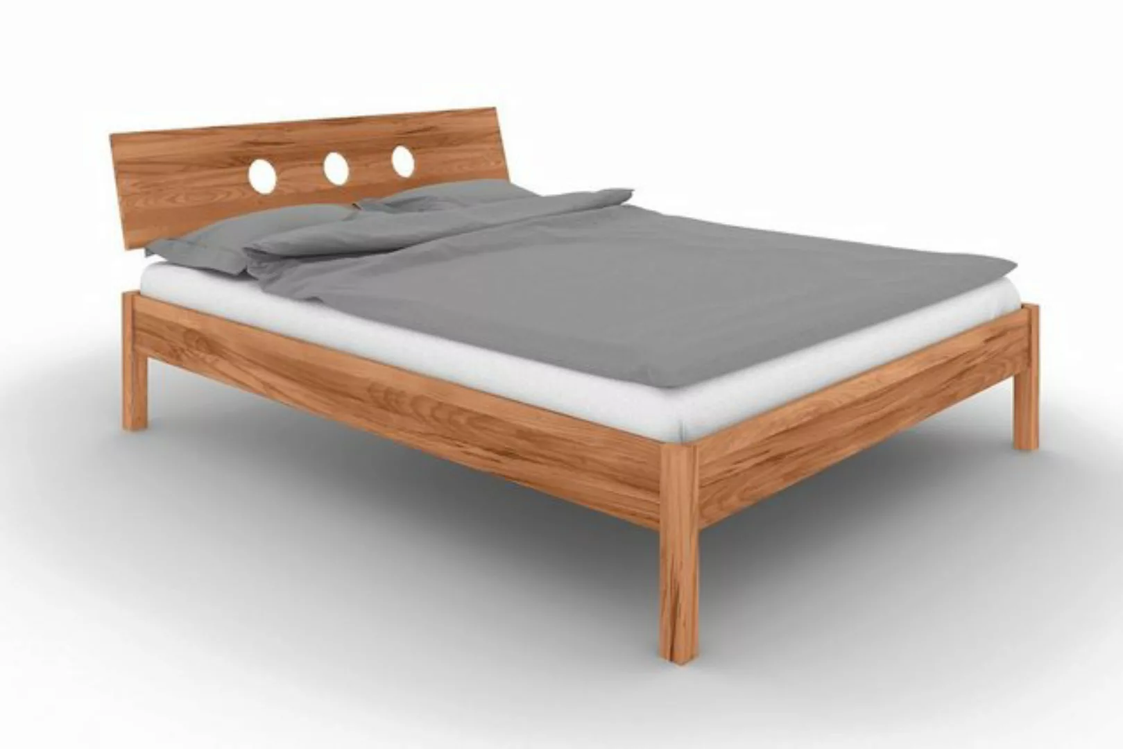 byoak Bett VENTO A-4 90 x 200 aus Massivholz, mit Holzkopfteil, Naturgeölt günstig online kaufen