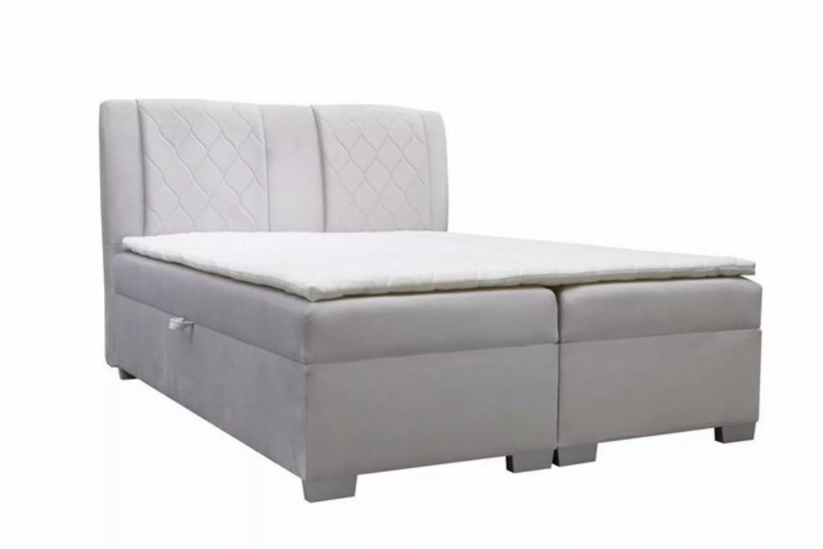 Beautysofa Boxspringbett Kolumbia (Bett), mit Bettkasten, Topper, Federkern günstig online kaufen