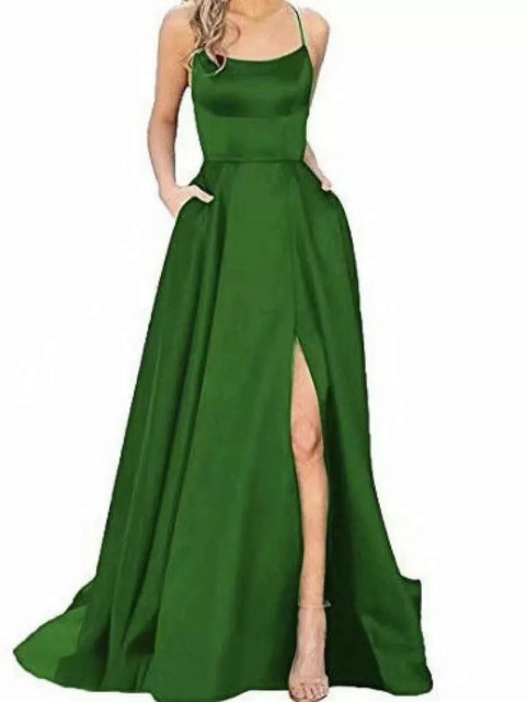 ZWY Abendkleid Cocktailkleid Grünes Damen Spitzenkleid (Elegantes modisches günstig online kaufen