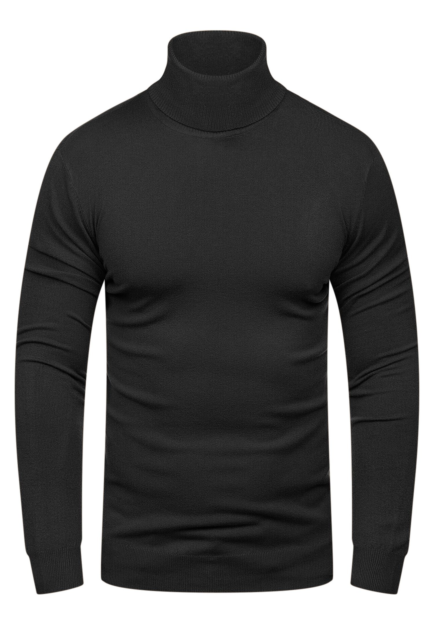 behype Rollkragenpullover "TIBERIUS", im modischen Slim Fit-Schnitt günstig online kaufen