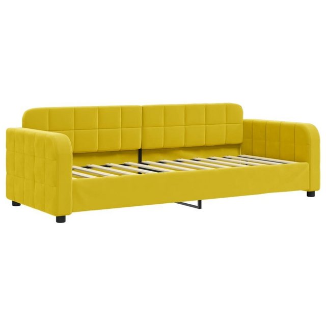 vidaXL Gästebett Tagesbett Gelb 80x200 cm Samt Gästebett Gästecouch Gästeso günstig online kaufen