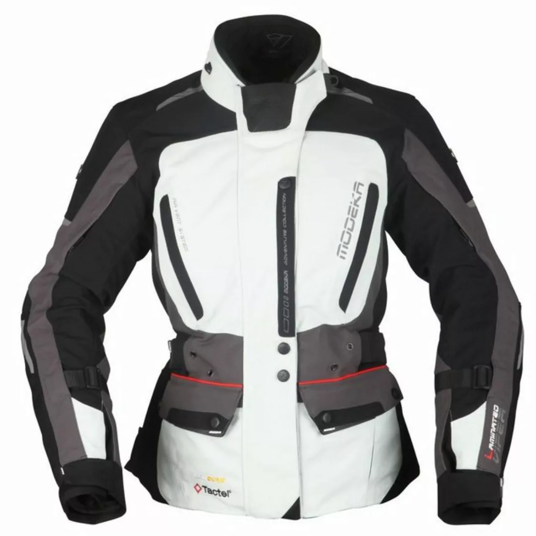 Modeka Motorradjacke Modeka Viper LT Textiljacke Damen hellgrau / dunkelgra günstig online kaufen