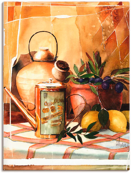 Artland Leinwandbild "Olivenöl", Arrangements, (1 St.) günstig online kaufen