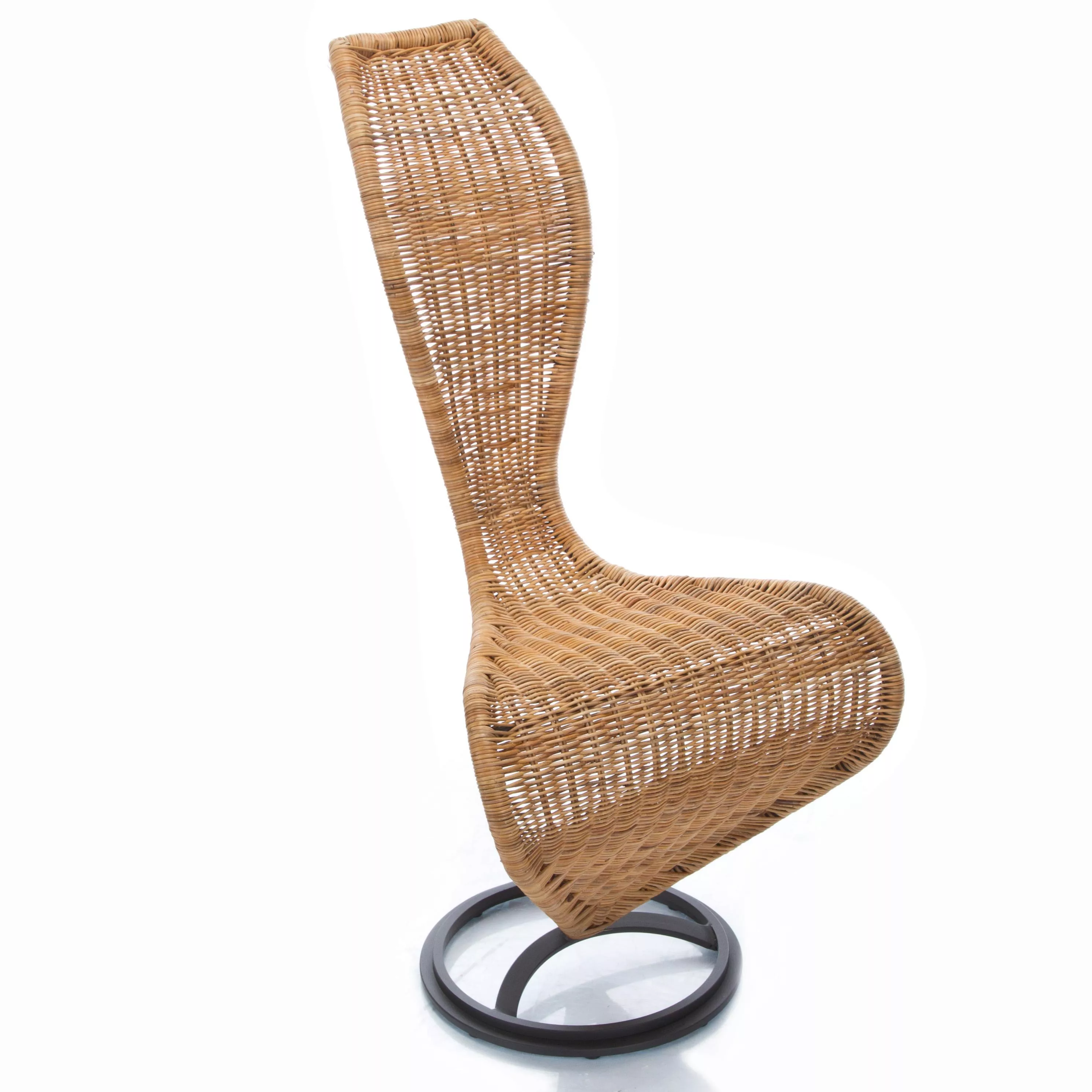 Cappellini - S-Chair Stuhl - Wicker/Korbgeflecht/BxHxT 50x102x42cm/Gestell günstig online kaufen