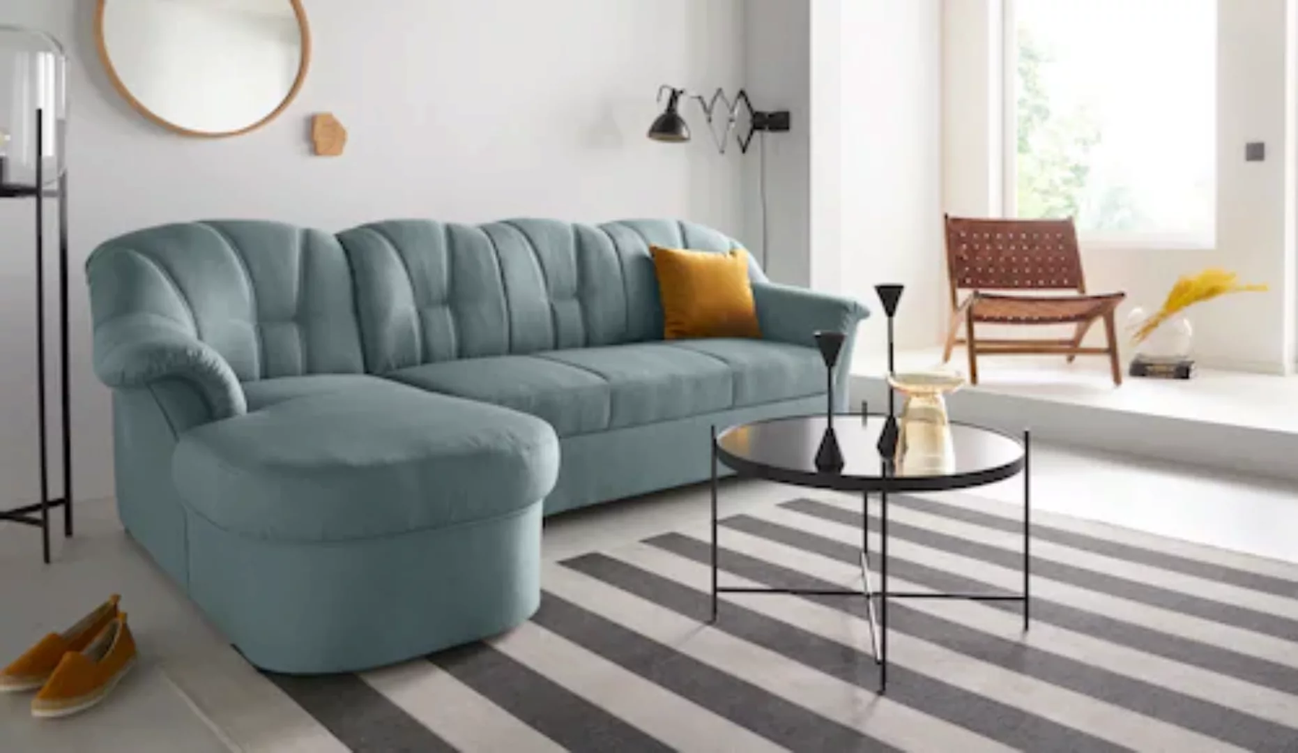 DOMO collection Ecksofa Papenburg L-Form, in großer Farbvielfalt, wahlweise günstig online kaufen