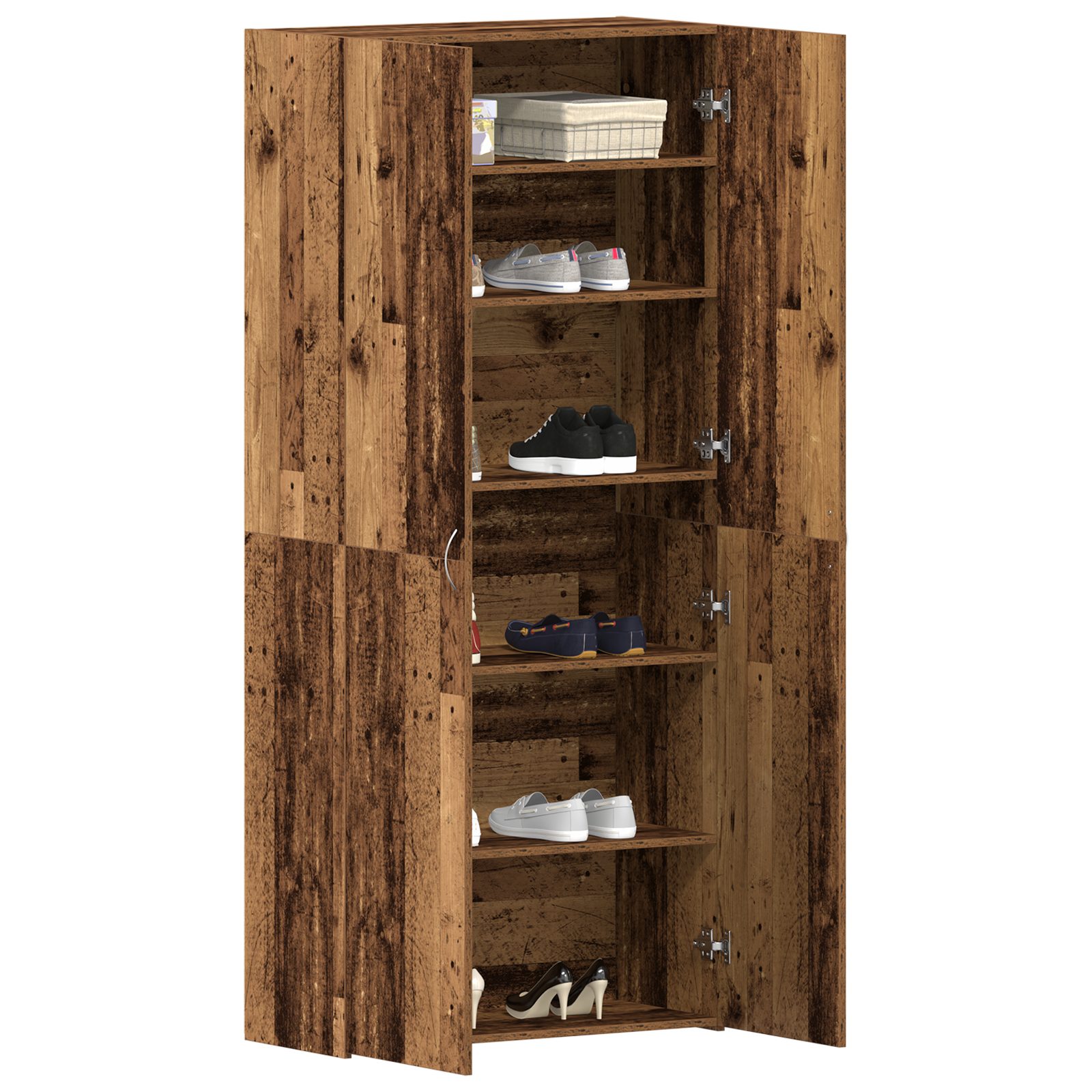 vidaXL Schuhregal Schuhschrank Altholz 80x35,5x180 cm günstig online kaufen