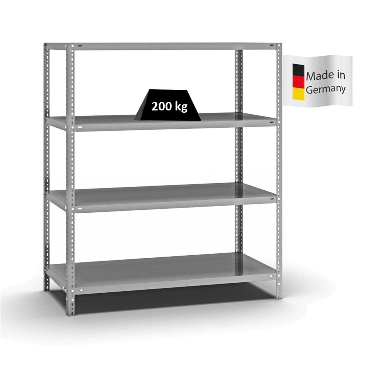 PROREGAL Fachbodenregal Schraubsystem Medium-Duty Grundregal HxBxT 150 x 13 günstig online kaufen