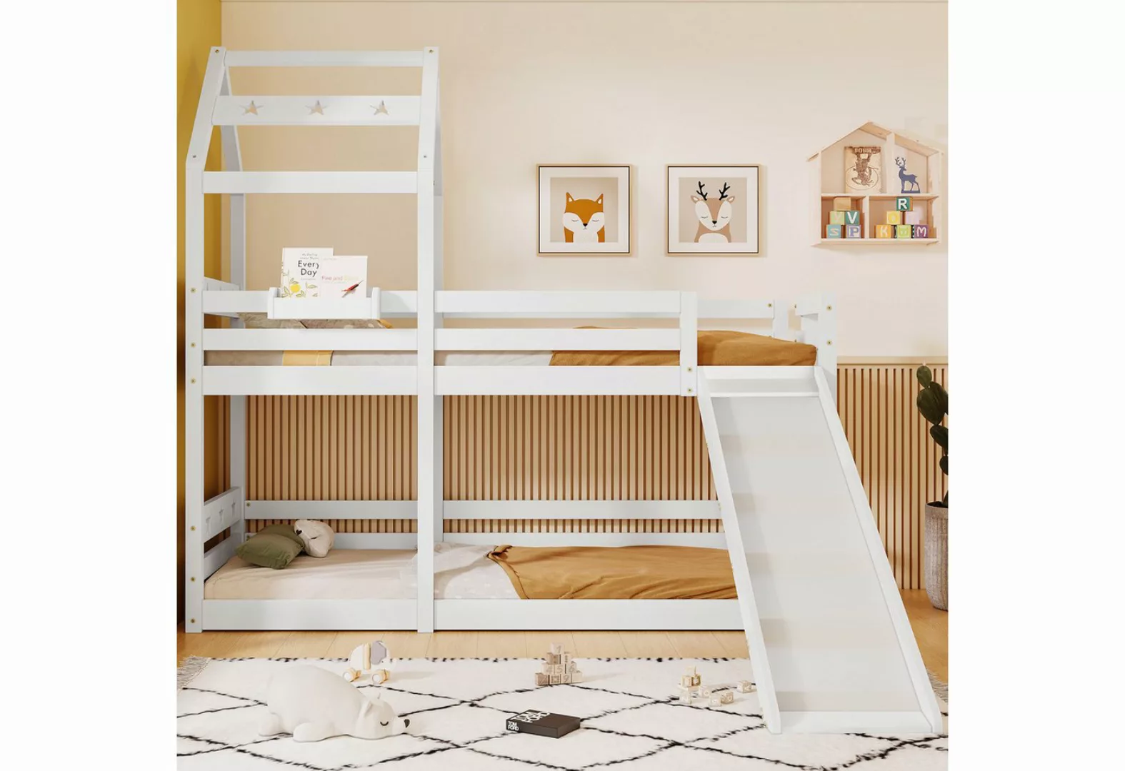 BlingBin Etagenbett Kinderbett Baumhaus Hochbett für Kinder (1-St., mit Rut günstig online kaufen