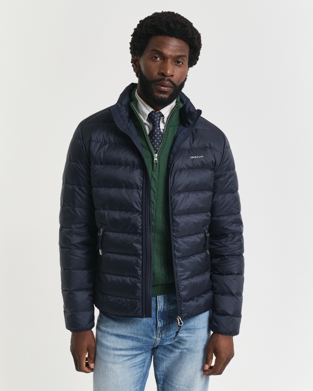 Gant Steppjacke "LIGHT DOWN JACKET", 2-Wege-Reißverschluss, Übergangsjacke, günstig online kaufen