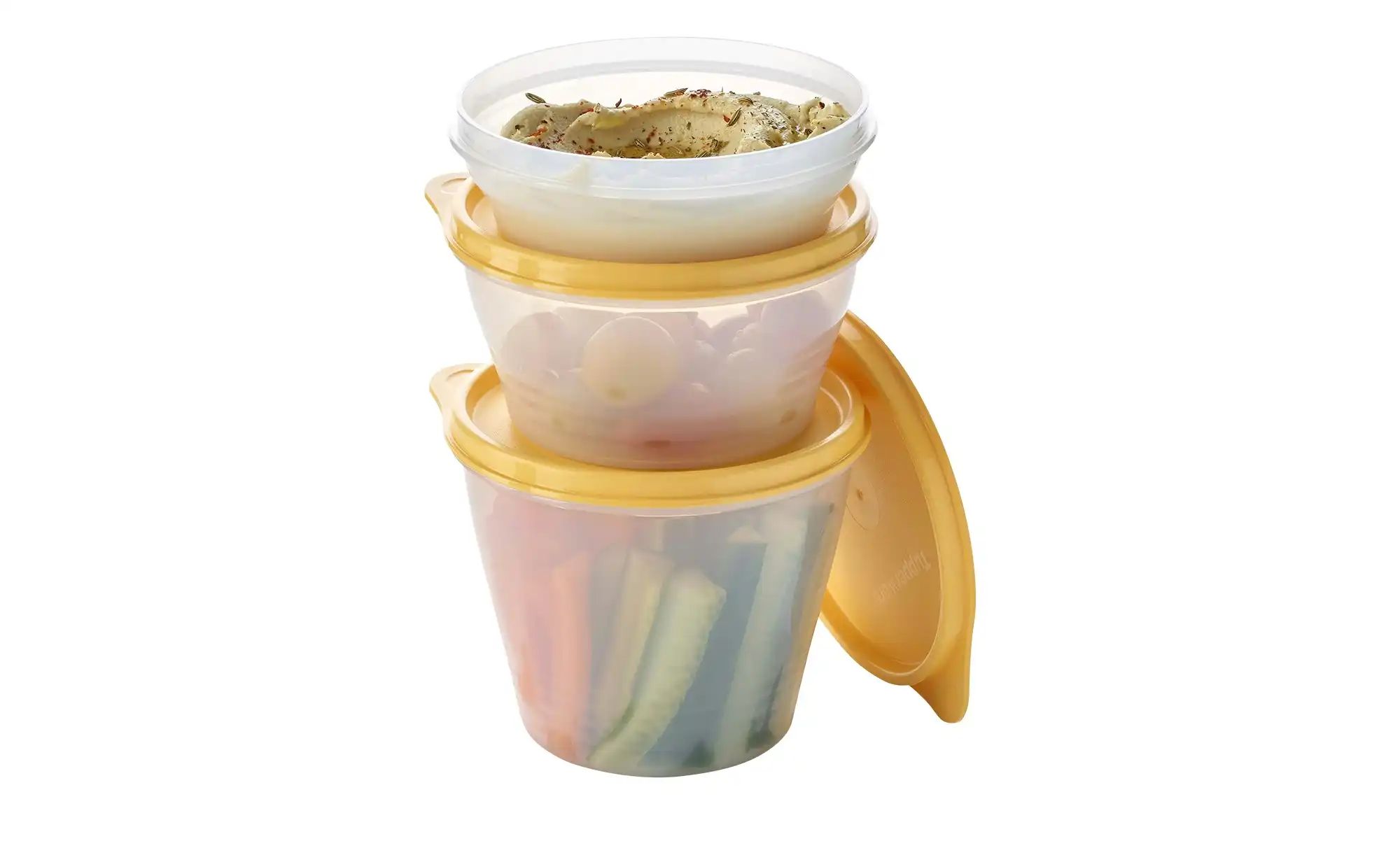 Tupperware 3er-Classic-Set Frischhaltedosen klein ¦ gelb ¦ Kunststoff ¦ Maß günstig online kaufen