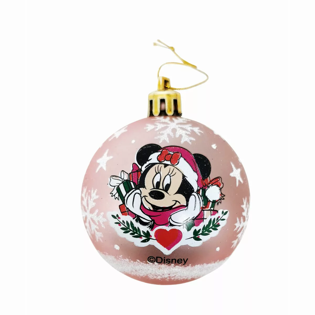 Weihnachtsbaumkugel Minnie Mouse Lucky 10 Stück Rosa Kunststoff (ø 6 Cm) günstig online kaufen