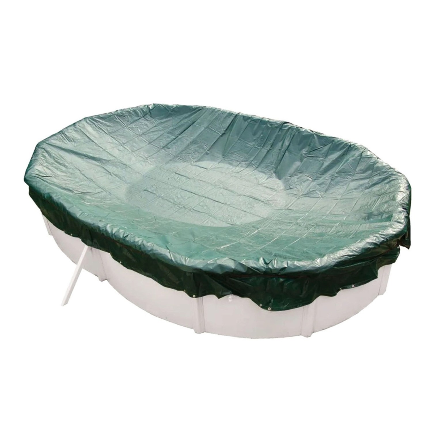 Trend Pool Abdeckplane Oval 540x350cm Grün mit Übermaß Sommer Winter Pool S günstig online kaufen