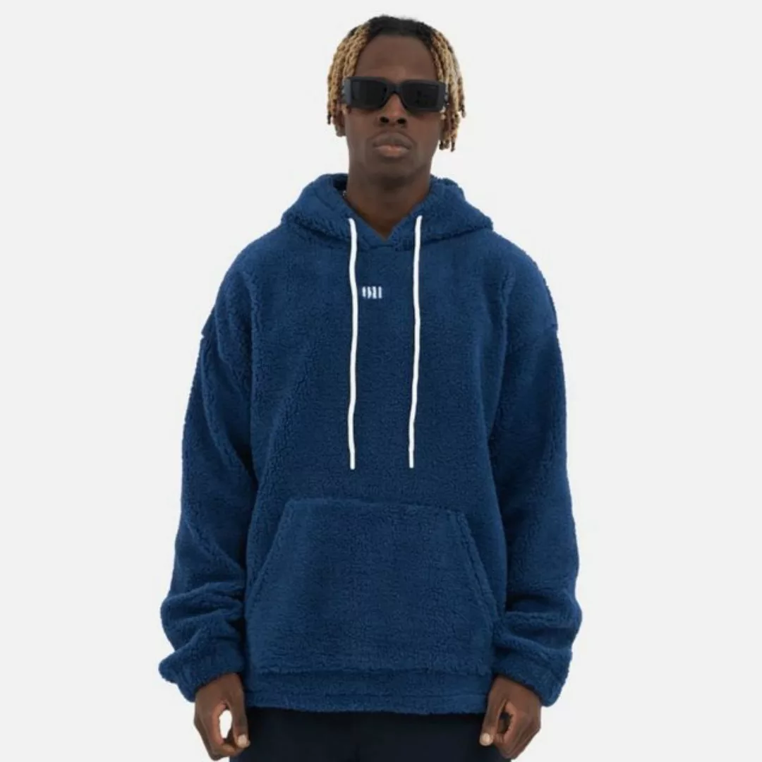 COFI Casuals Hoodie Teddy Basic Hoodie Teddyfell Sweater Pullover Oversize günstig online kaufen