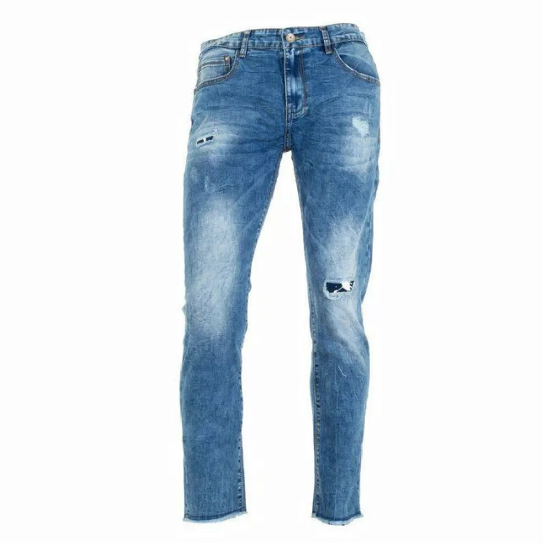 Ital-Design Stretch-Jeans Herren Freizeit (76251862) Used-Look Jeans in Bla günstig online kaufen