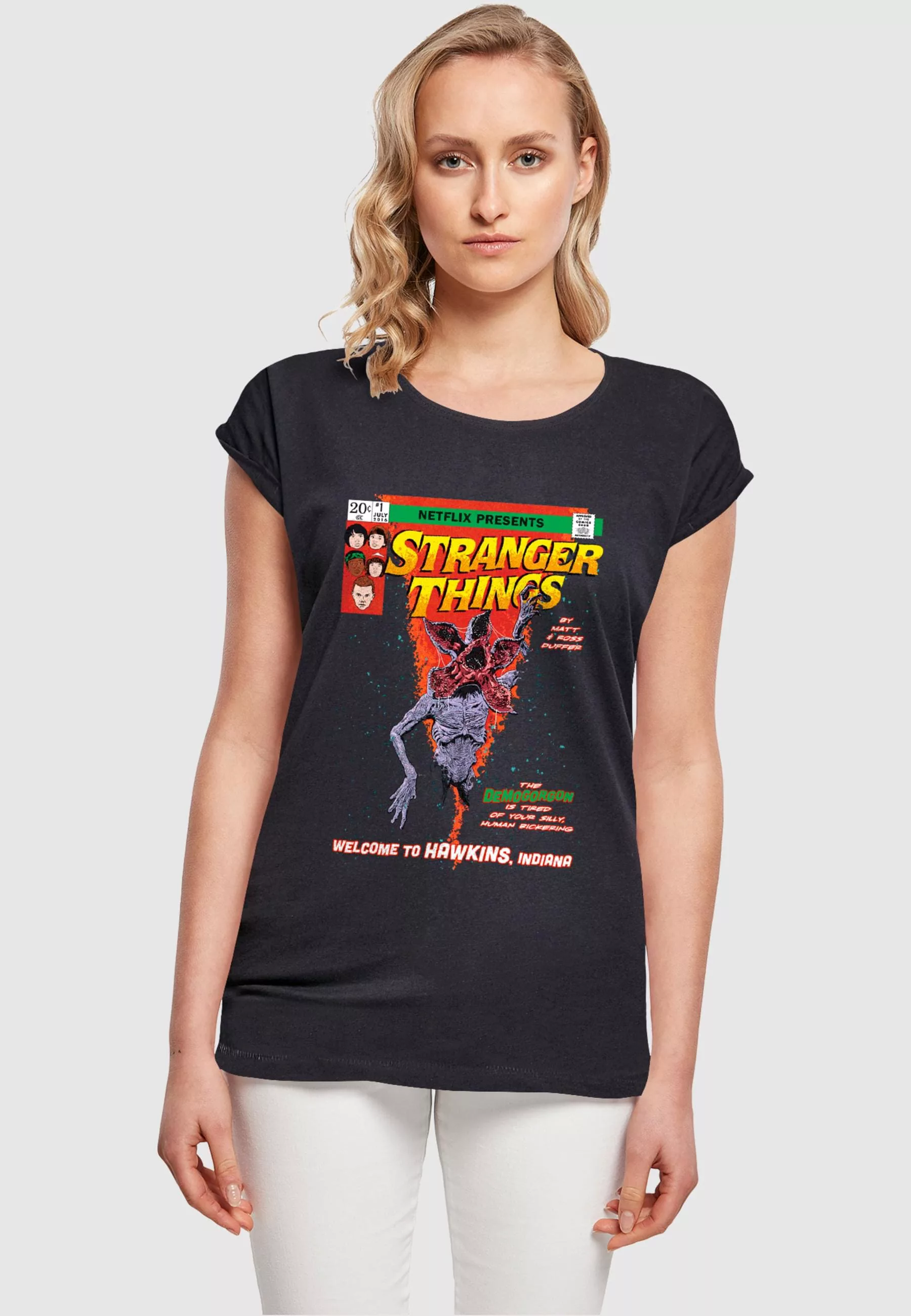 ABSOLUTE CULT T-Shirt "ABSOLUTE CULT Damen Ladies Stranger Things - Comic C günstig online kaufen