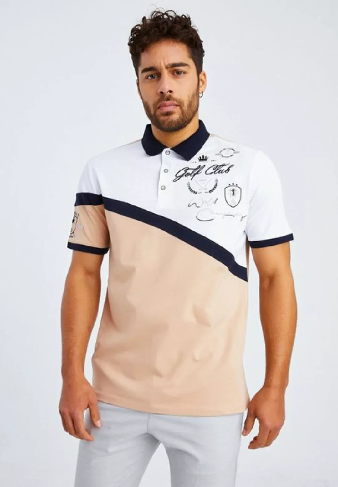 Leif Nelson Poloshirt Herren T-Shirt Polo LN-55605 günstig online kaufen