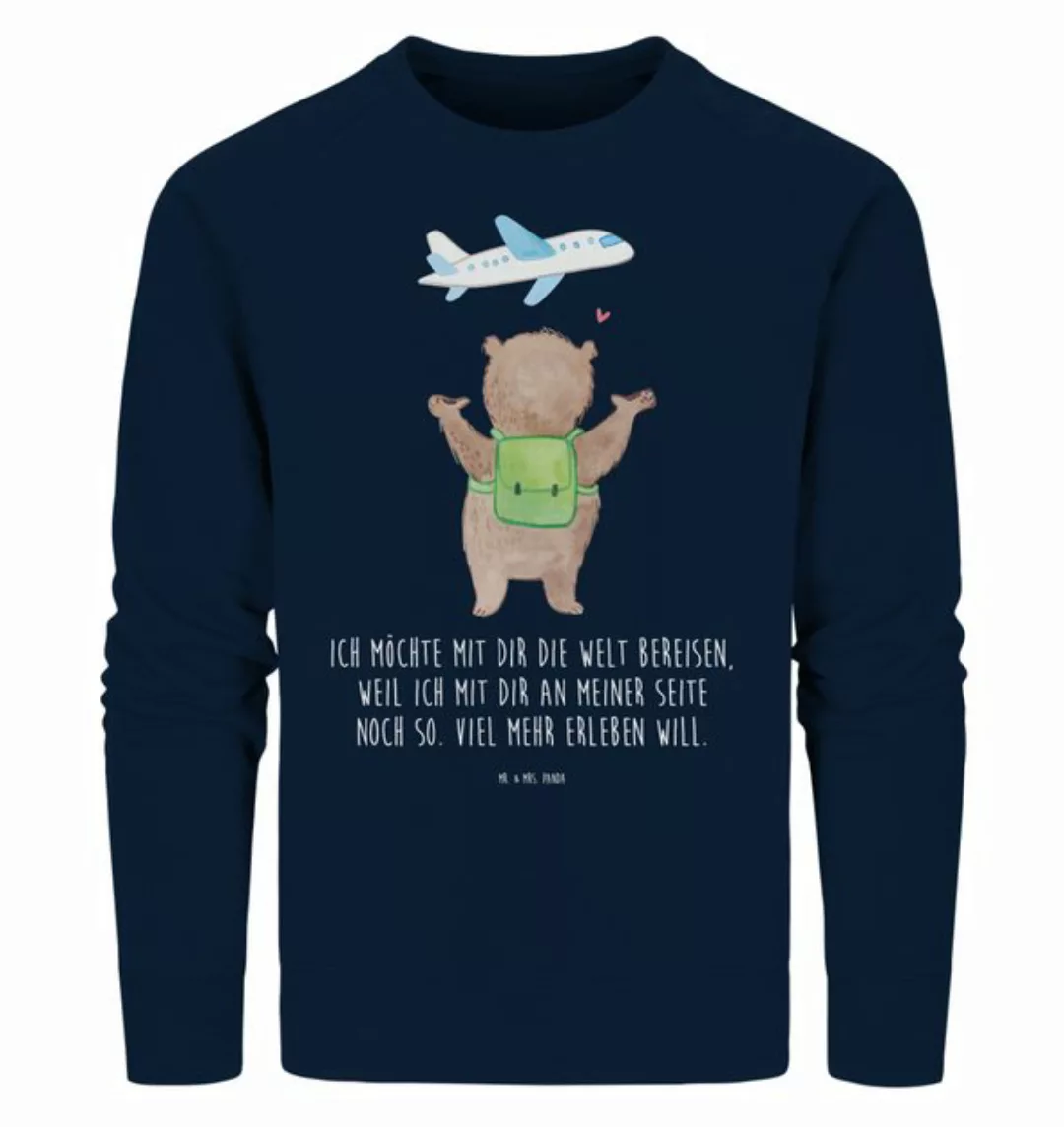 Mr. & Mrs. Panda Longpullover Größe M Bär Flugzeug - French Navy - Geschenk günstig online kaufen