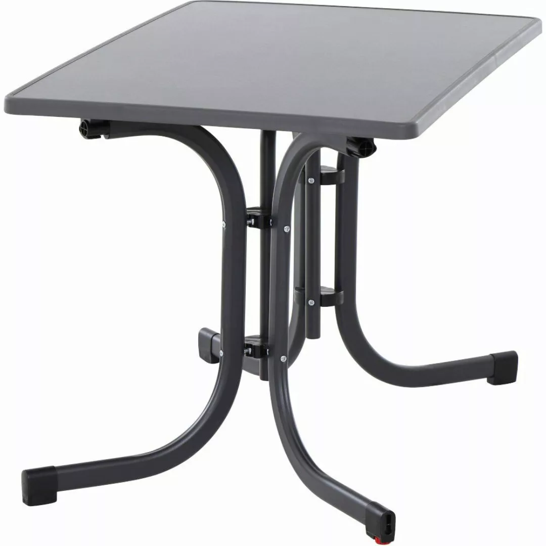 Siena Garden Klapptisch Paco Rechteckig Anthrazit/Matt 70 cm x 111 cm günstig online kaufen