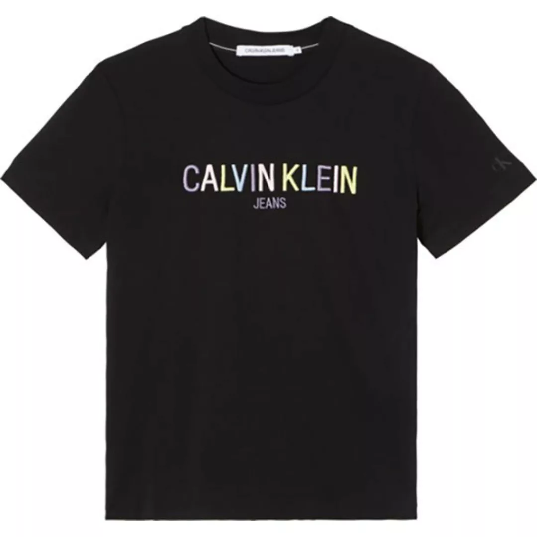 Calvin Klein Jeans Multicolored Logo Kurzärmeliges T-shirt S Ck Black günstig online kaufen