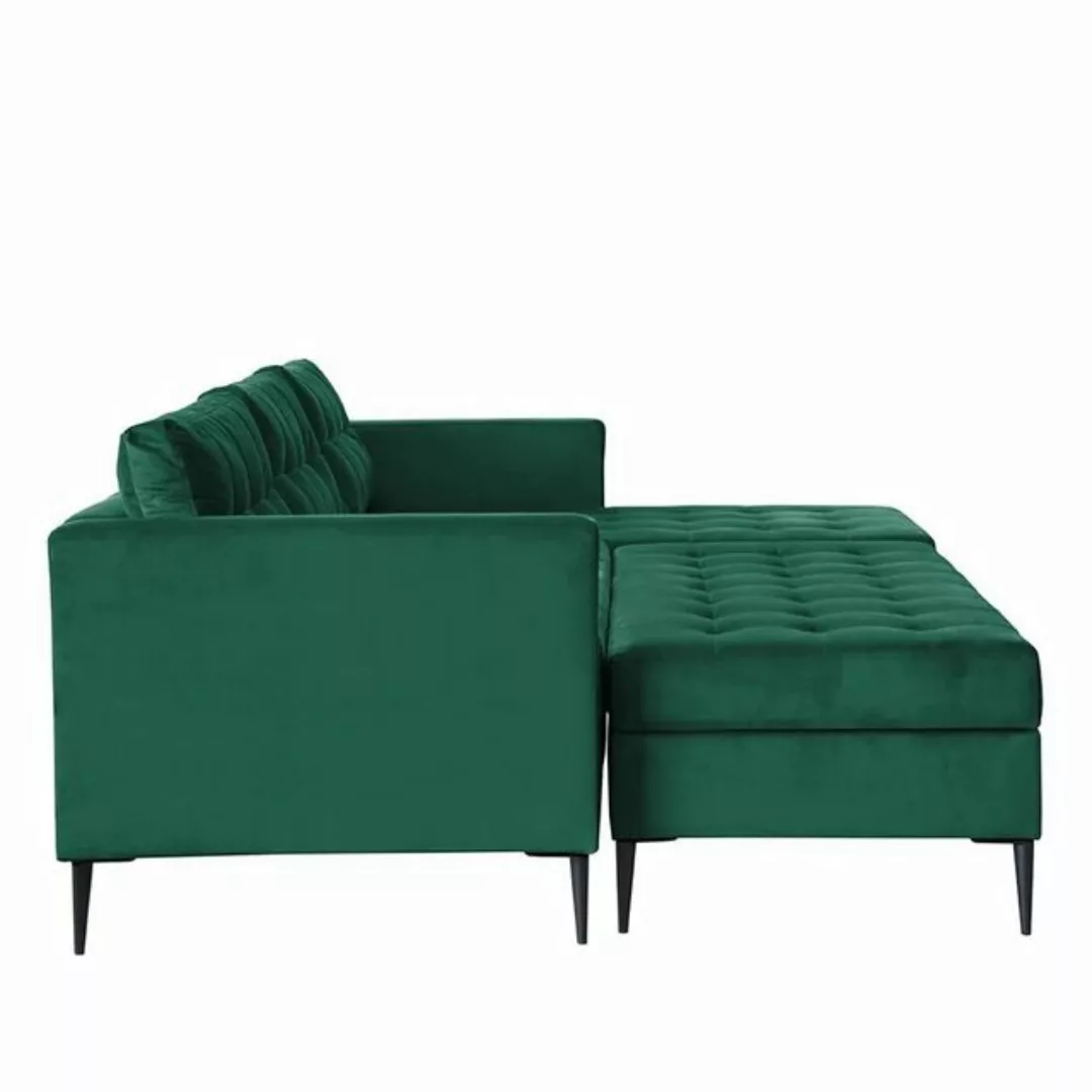 DB-Möbel Ecksofa "ADRIAN" - moderne Schlafcouch mit Hocker. günstig online kaufen