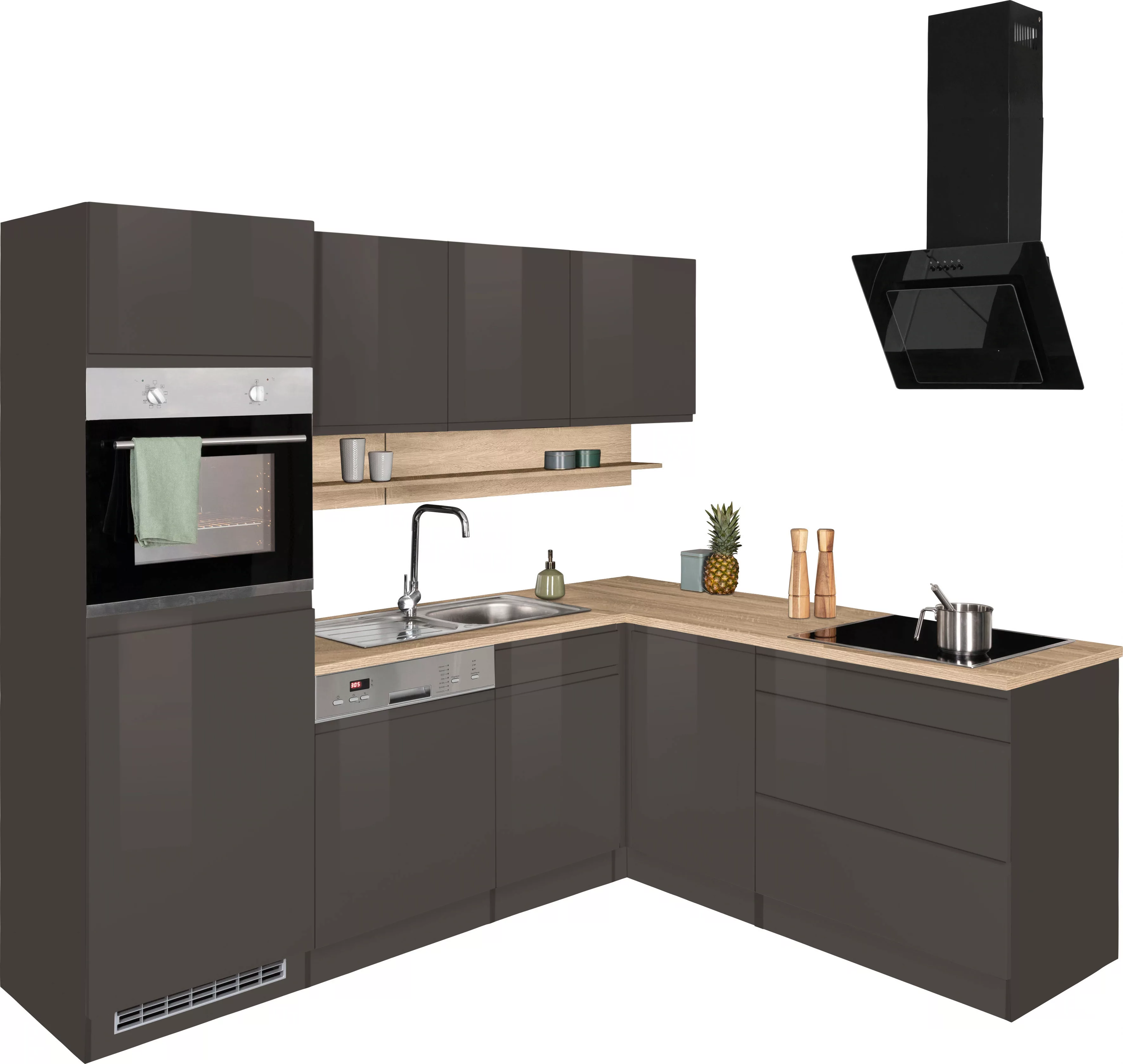 Kochstation Küche "KS-Virginia", Stellbreite 230/190 cm, ohne E-Geräte günstig online kaufen