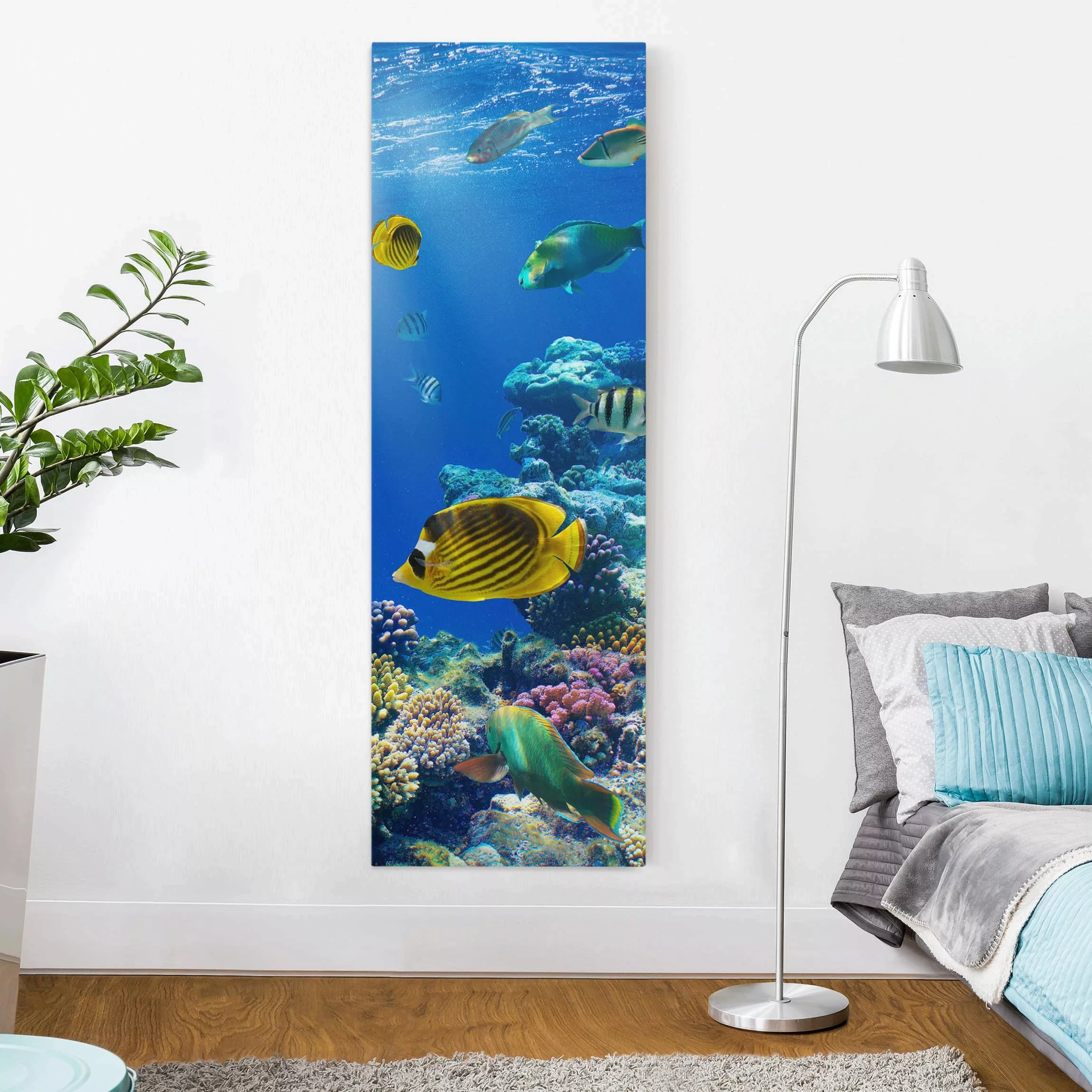 Leinwandbild Tiere - Hochformat Underwater Lights günstig online kaufen