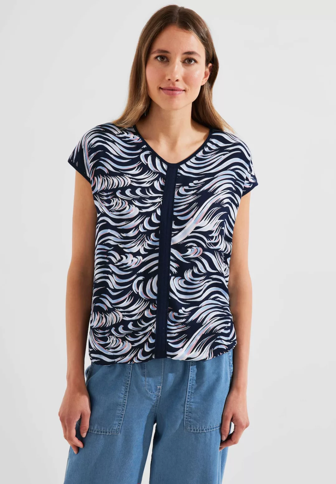 Cecil T-Shirt, im Multicolour Look günstig online kaufen