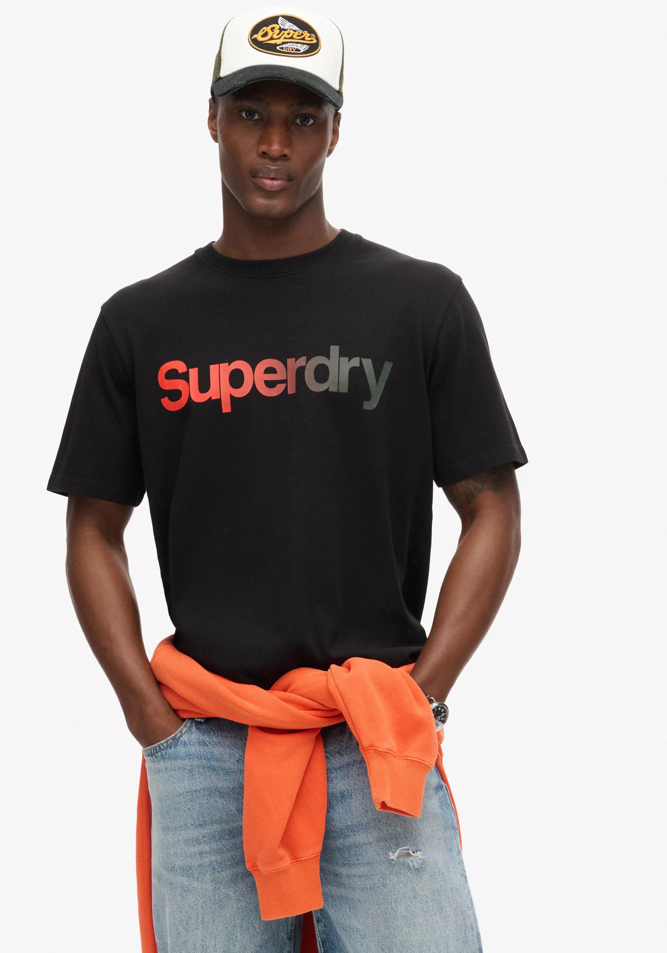 Superdry Rundhalsshirt "CORE LOGO FADE LOOSE TEE" günstig online kaufen