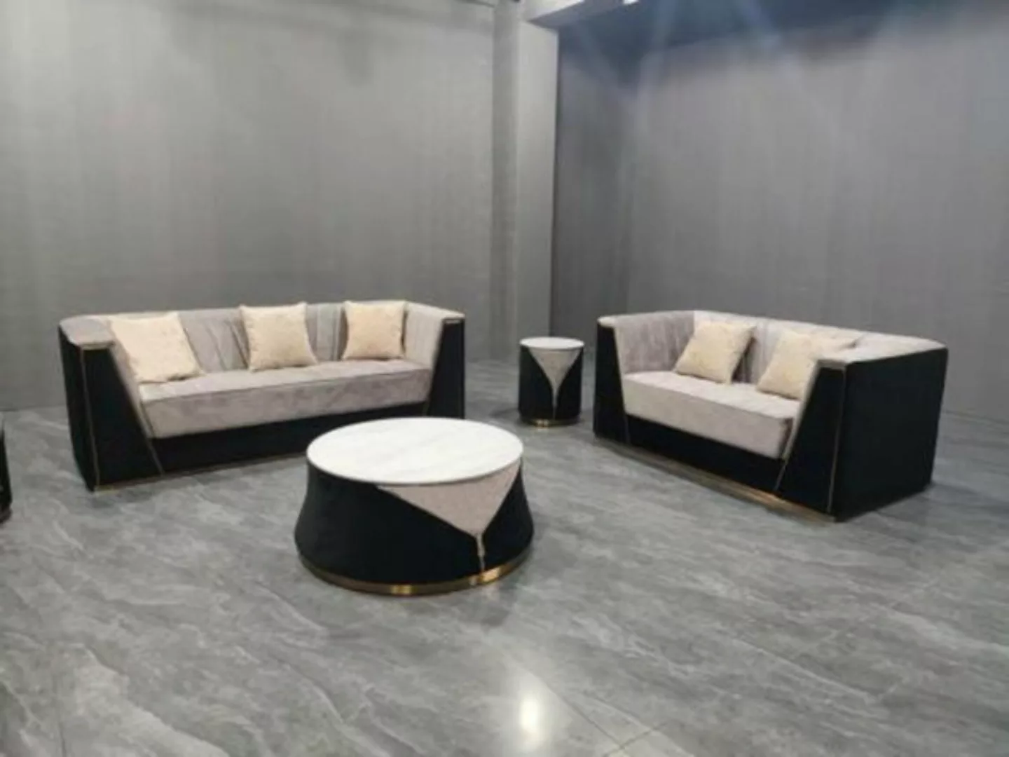 JVmoebel Sofa Medusa Couch Set Garnitur 3+2 mit Couchtisch Sofagarnituren, günstig online kaufen