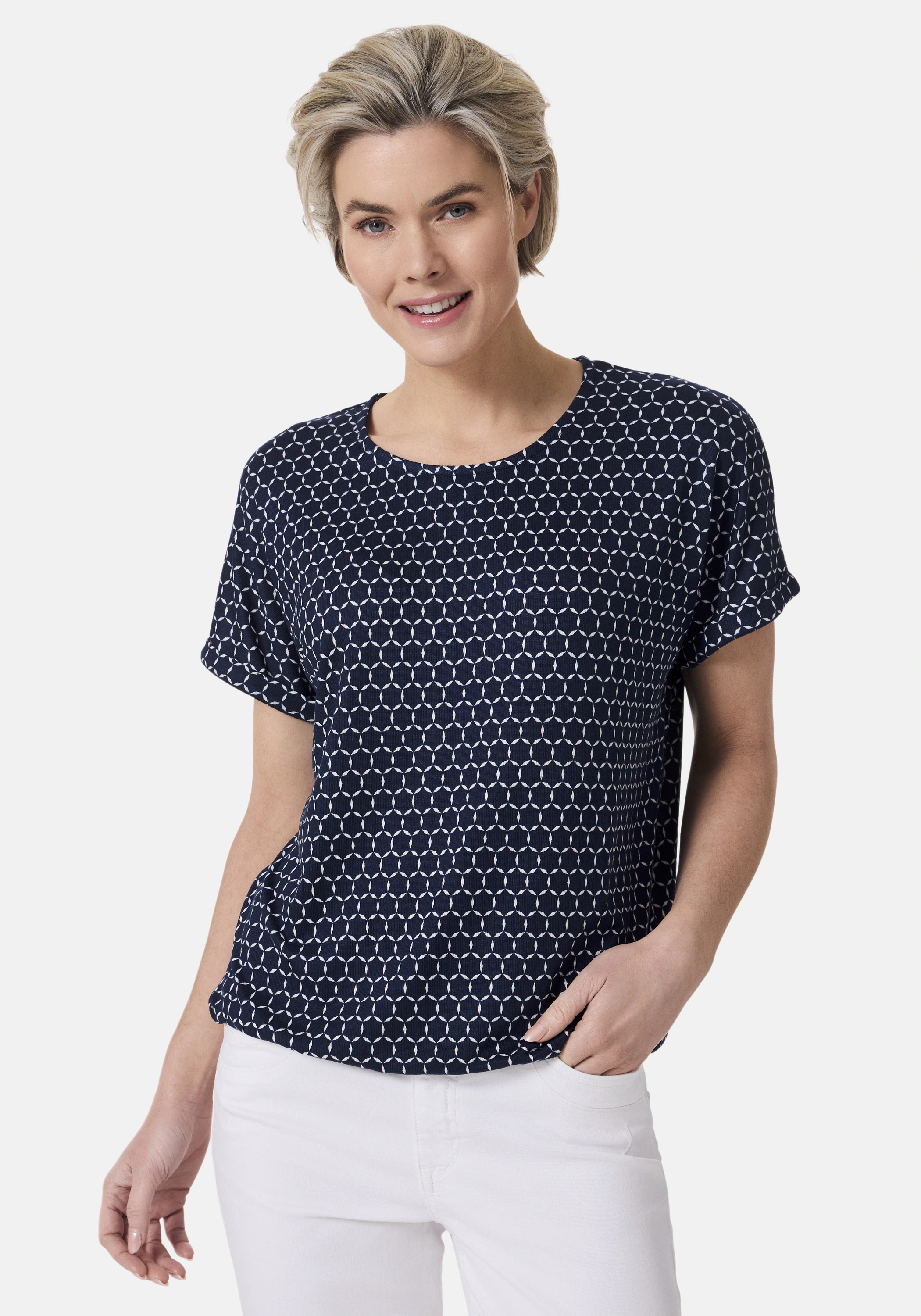 STOOKER WOMEN Kurzarmshirt "CLEA Print T-Shirt", Regular Fit T-Shirt Spitze günstig online kaufen