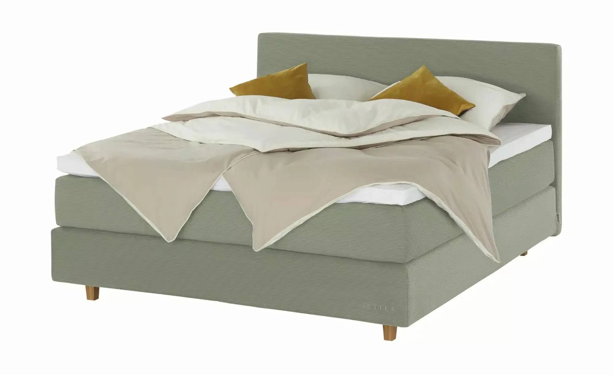 Jette Home Boxspringbett  Jette Flex ¦ grün ¦ Maße (cm): B: 185 H: 110,5 Be günstig online kaufen