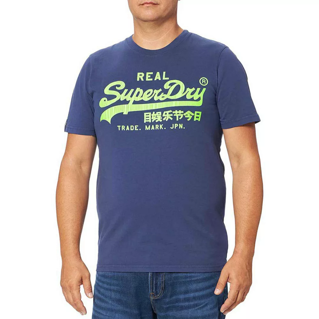 Superdry Vintage Logo Ac Kurzarm T-shirt 2XL Frontier Blue günstig online kaufen