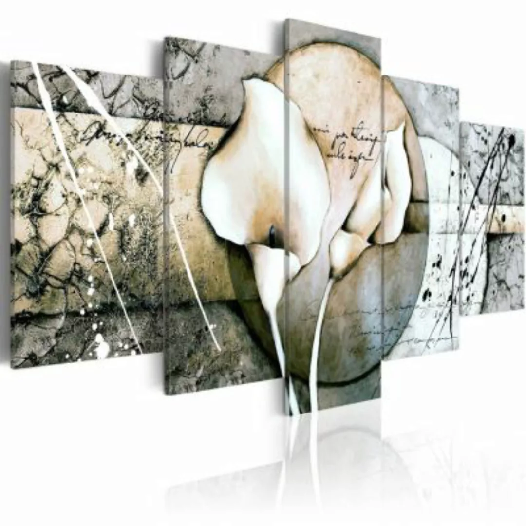 artgeist Wandbild The Secret of Calla Lily - Grey mehrfarbig Gr. 200 x 100 günstig online kaufen