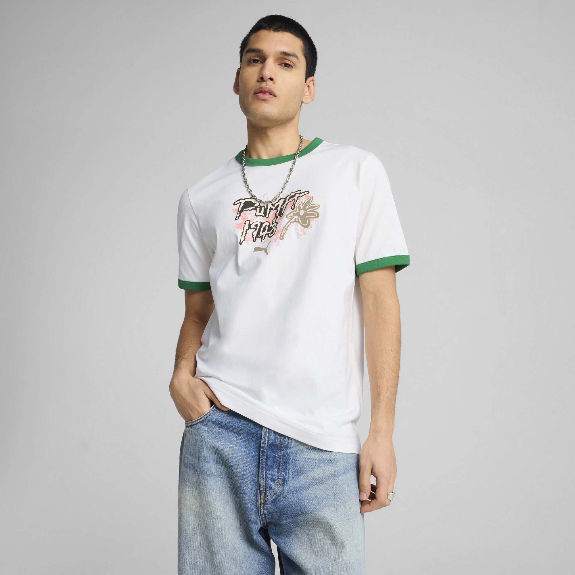 PUMA T-Shirt "FUTURE.PUMA.ARCHIVE Ringer-T-Shirt mit Grafik Herren" günstig online kaufen